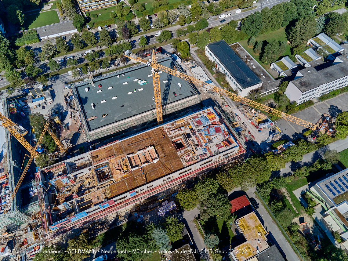 02.09.2022 - Baustelle zur Grundschule am KMR in Neuperlach